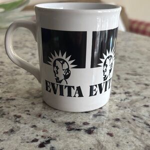 Evita Themed Black and White Mug